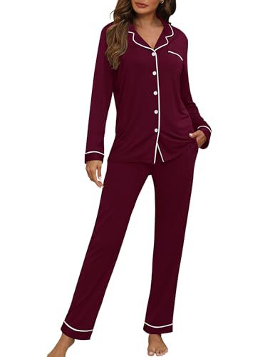 Women's Cuban Collar Polka Dot Print Long Sleeve Shirt Set