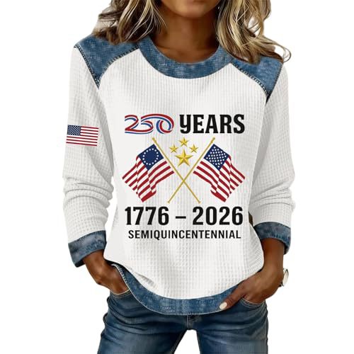 Women's USA Flag Letter Print Sweatshirt