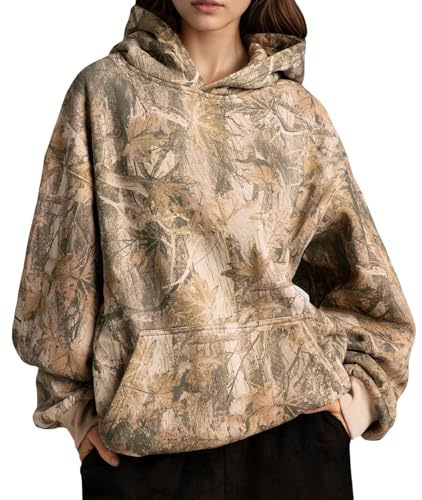 Women's Tree Leaf Leopard Print Hoodie