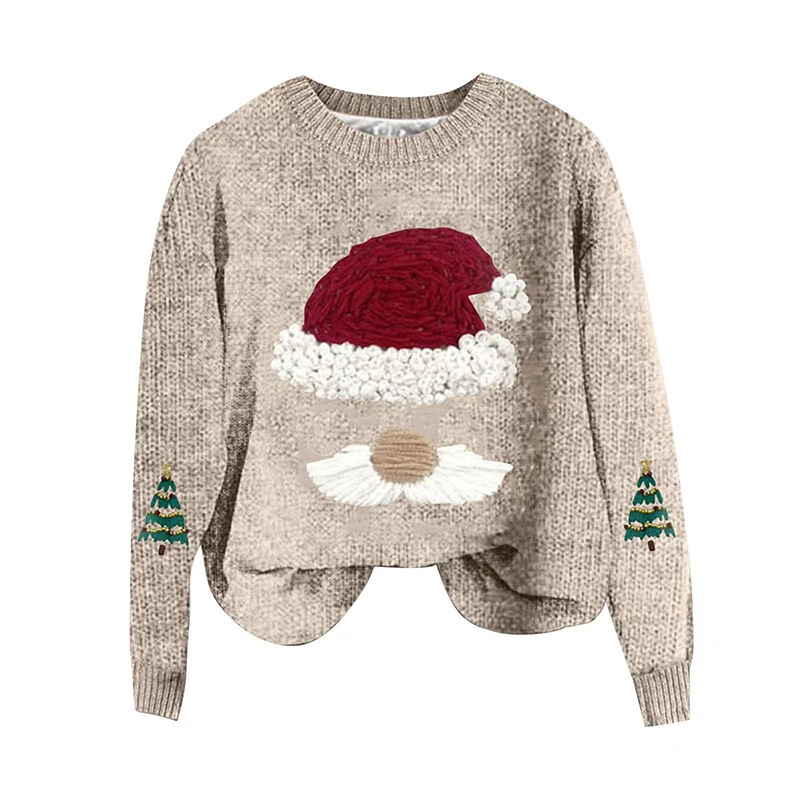 Christmas Graphic Crewneck Knit Sweater
