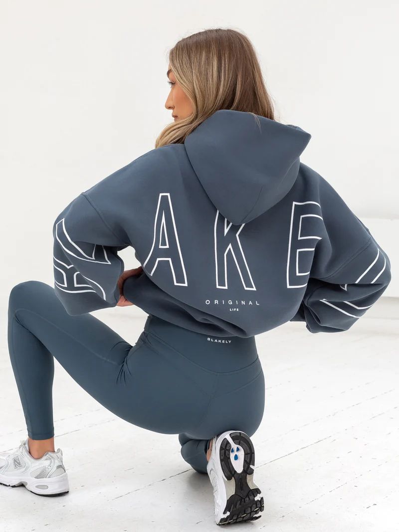 Women's Letter Print Hooded Sweatshirt