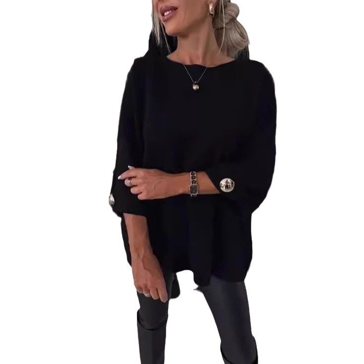 Women's Crewneck Pullover Casual Top