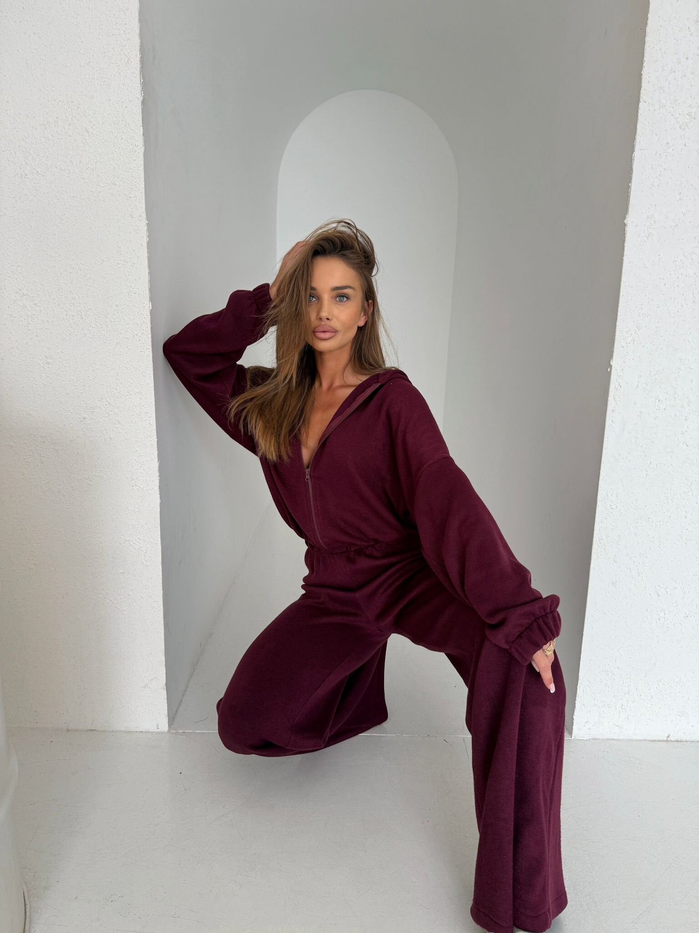Women's Long Sleeve Casual Athleisure Two-Piece Set