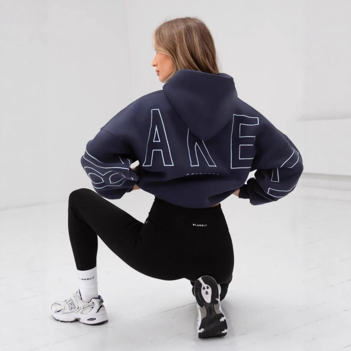 Women's Letter Print Hooded Sweatshirt