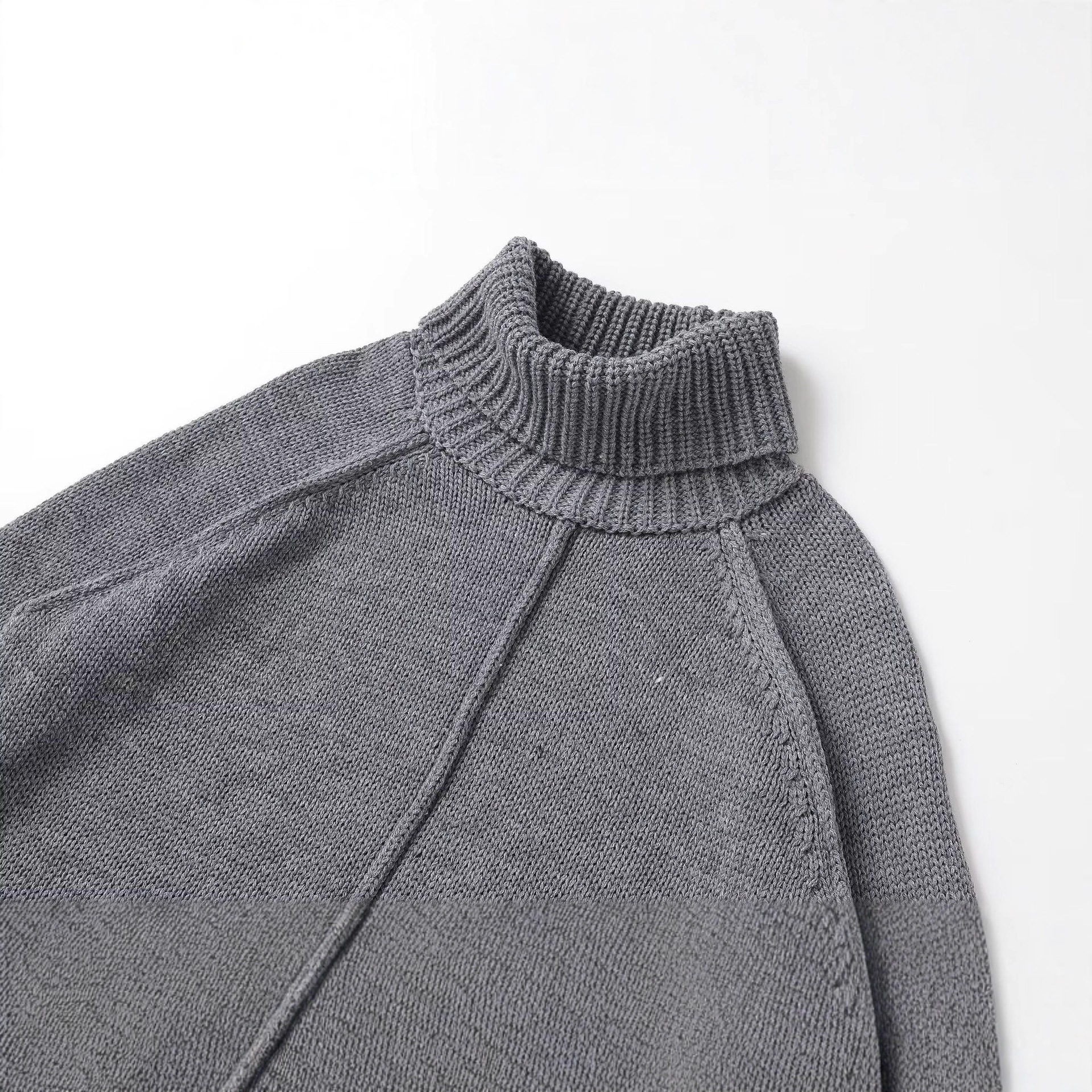 Women's Casual Loose Stand Collar Knit Sweater