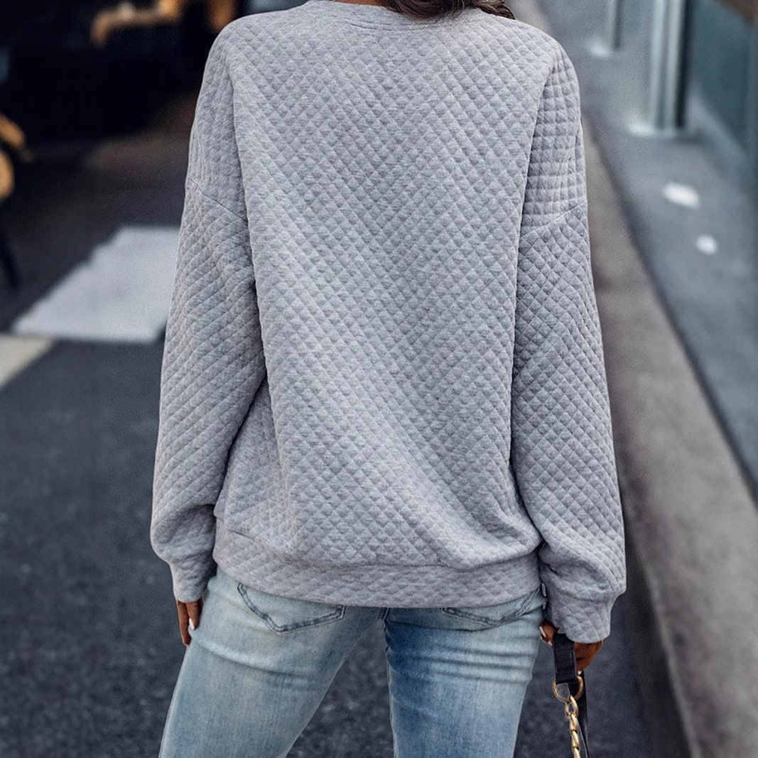 Leopard Print Patchwork Drop Shoulder Zip Hoodie for Women