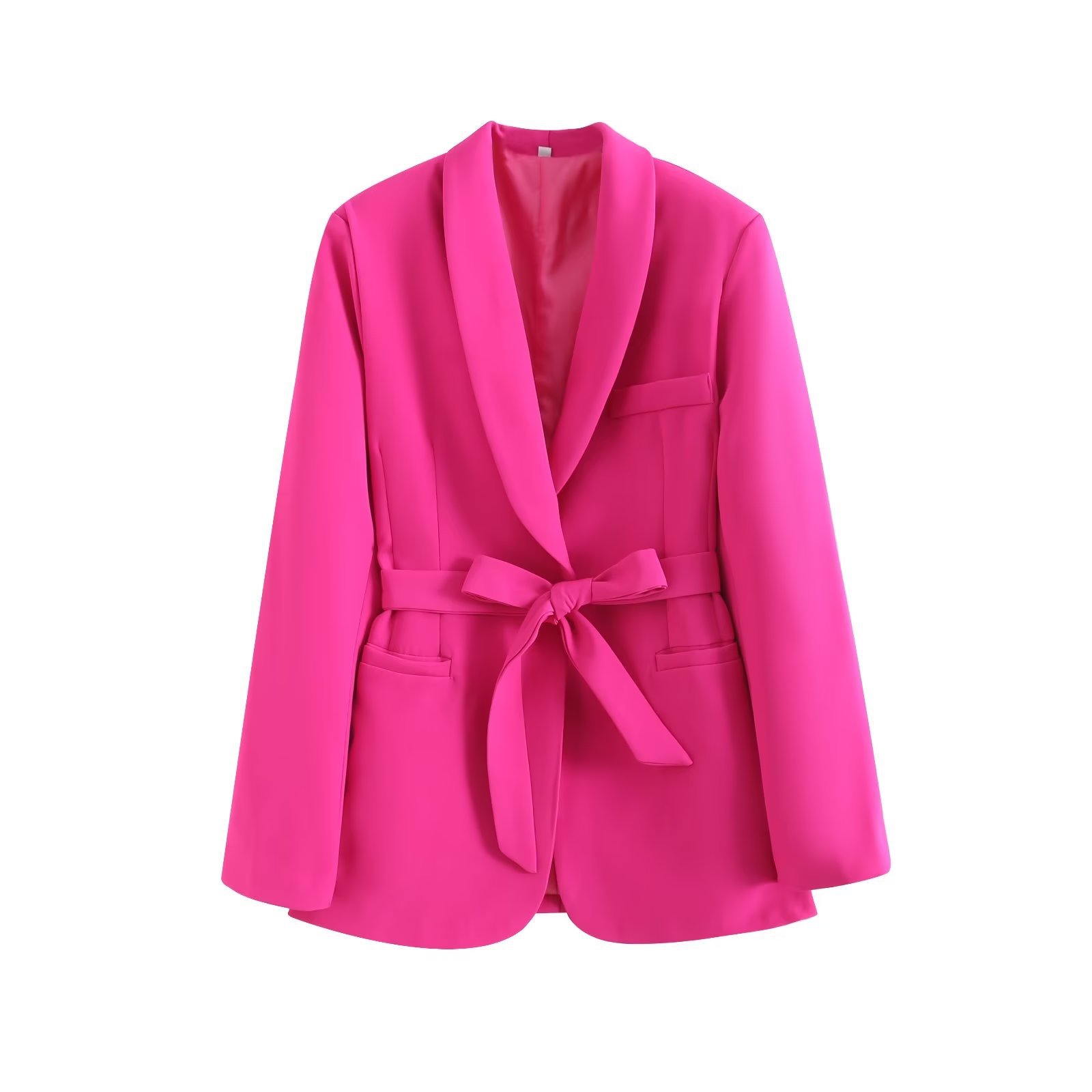 Women's Belted Blazer and Pants Set