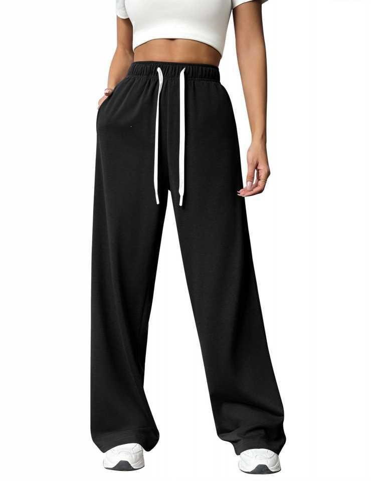 Women's Loose Straight Wide-Leg Athletic Casual Pants