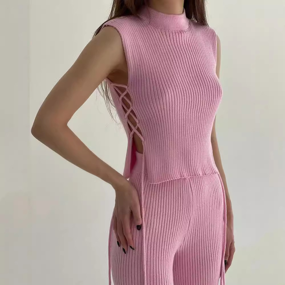 Sexy Knit Cami Top and Pants Set