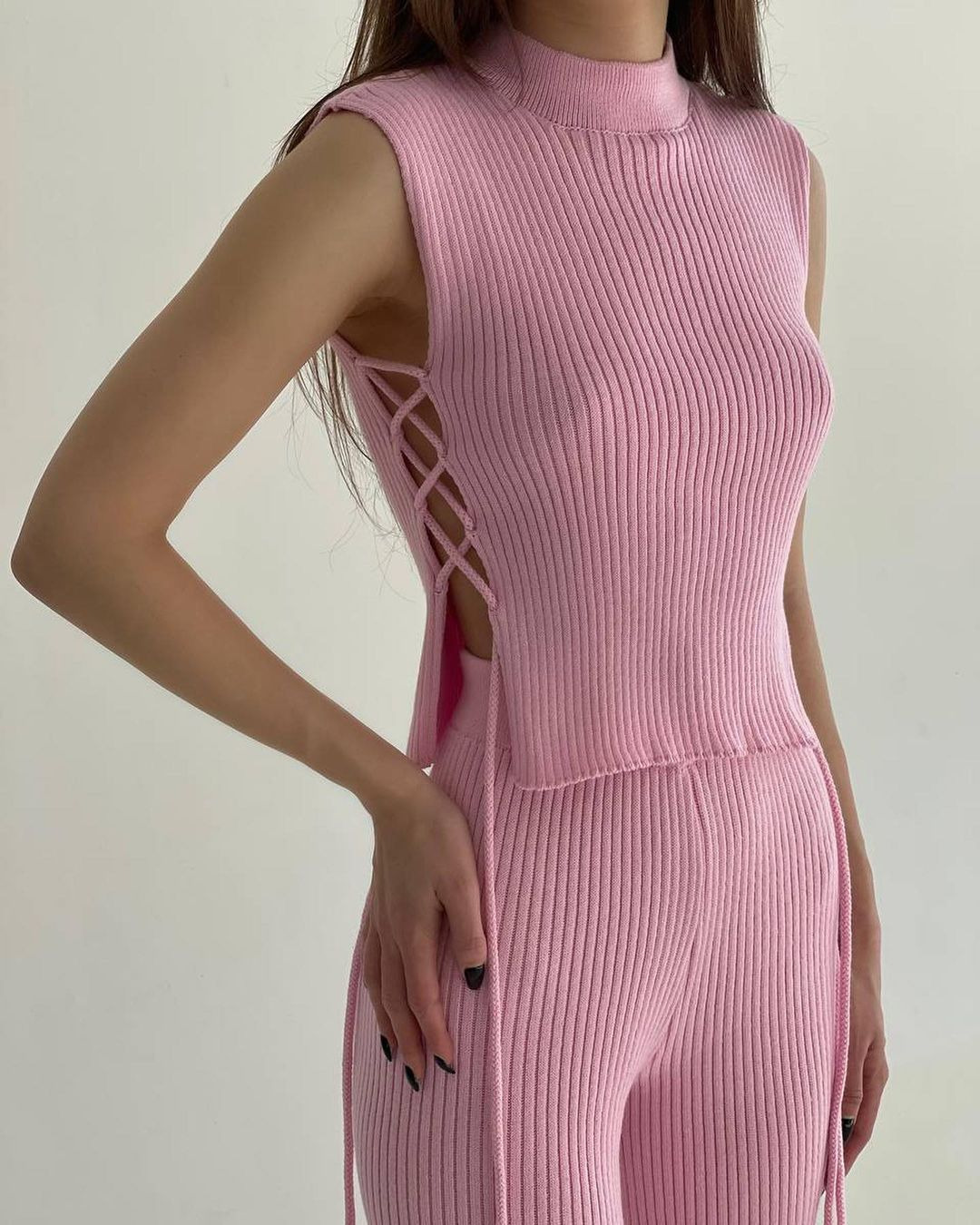 Sexy Knit Cami Top and Pants Set