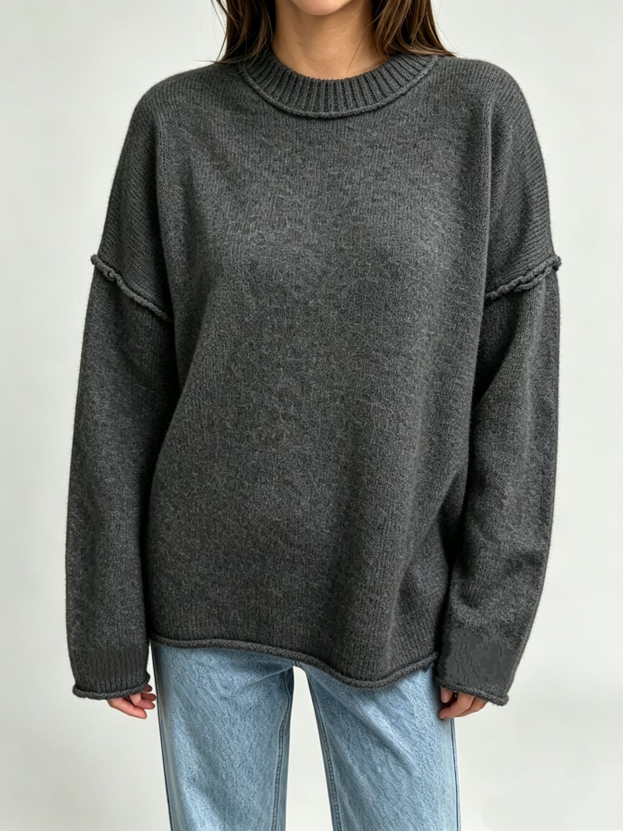 Women's Oversized Pullover Sweater Loose Casual Knit Top