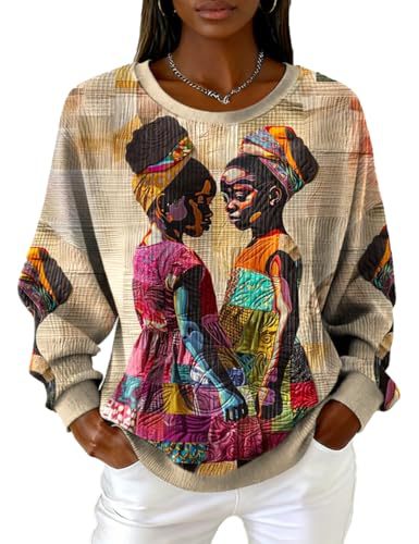 Women's Black Floral Tree Print Sweatshirt