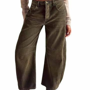 Women's Vintage Print Straight-Leg Casual Pants