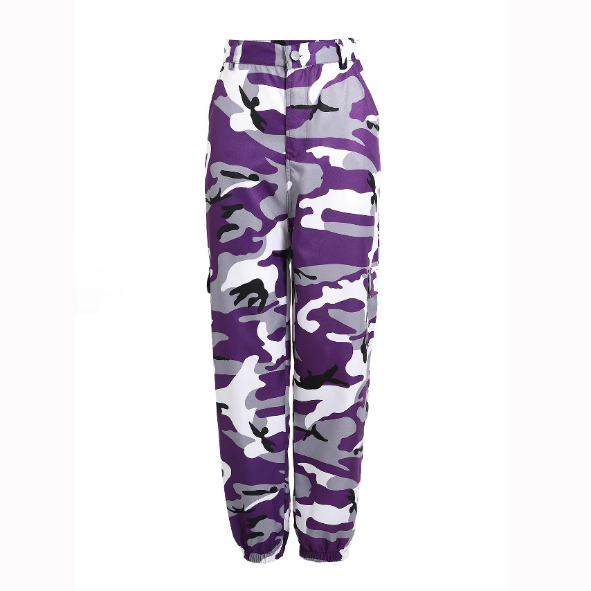 Camouflage Cargo Denim Harem Pants