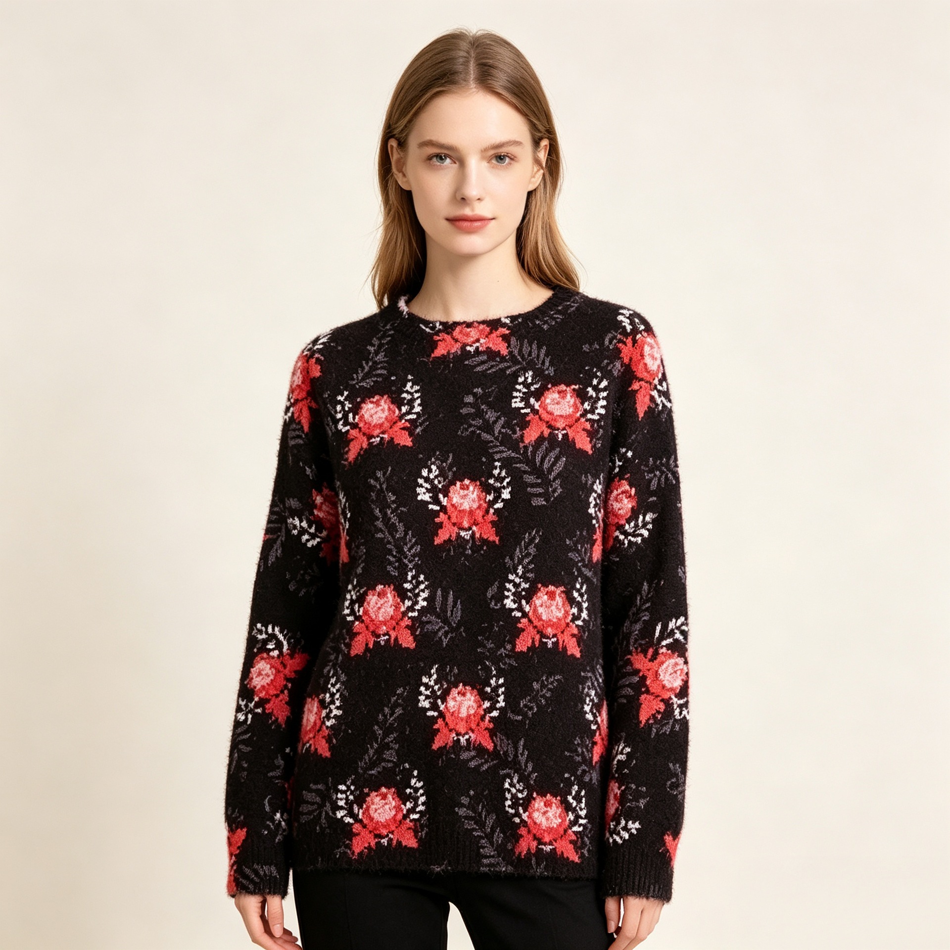 Christmas 3D Print Crewneck Pullover Sweater
