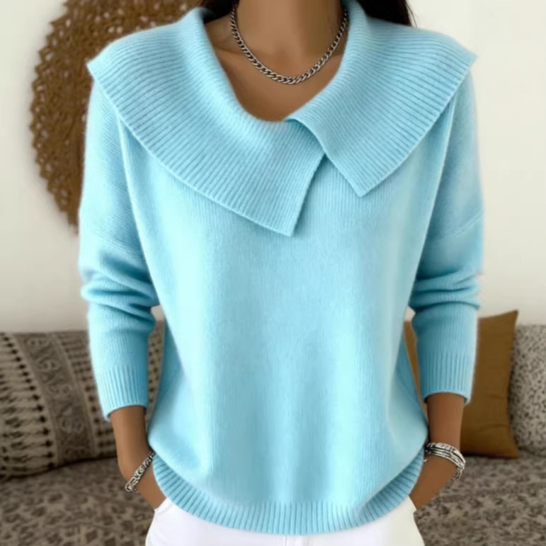 Korean Retro Collared Knit Sweater