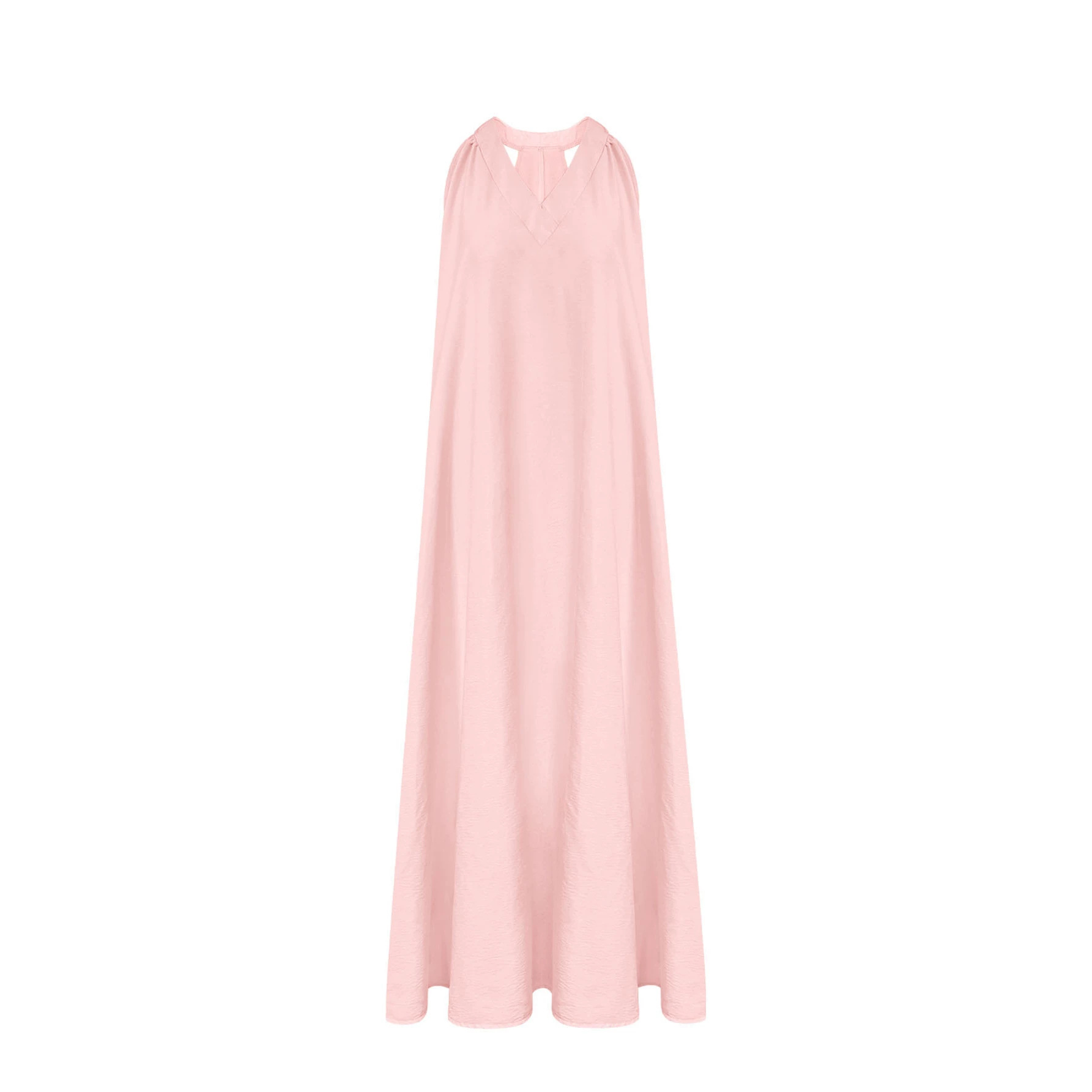 Sleeveless Maxi Dress with Pockets Flowy Beach Casual