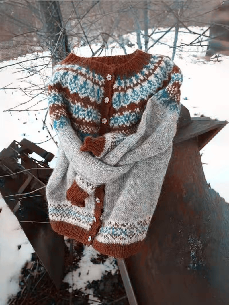 Women's Colorblock Open-Front Cardigan Sweater