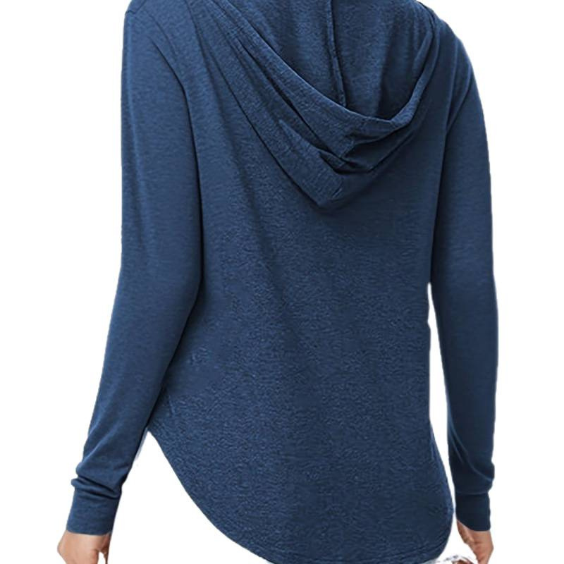Women's Casual Hooded Long-Sleeve Sweatshirt Top