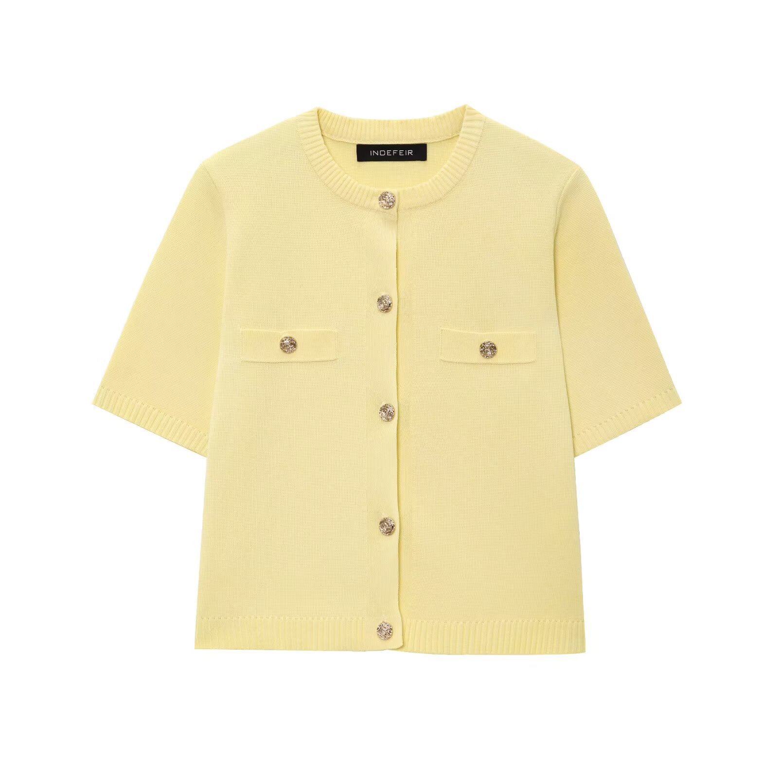 Women's Short Sleeve Knit Top and Skirt Set