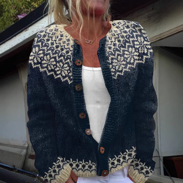 Women's Colorblock Open-Front Cardigan Sweater