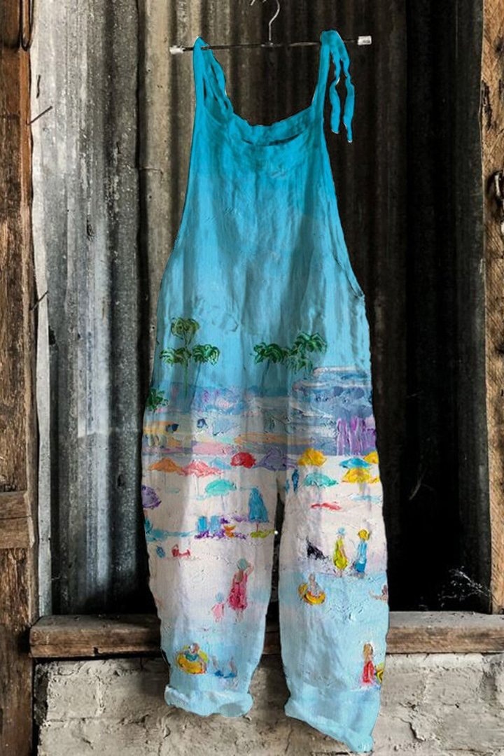 Sweet Floral Print Wide-Leg Jumpsuit