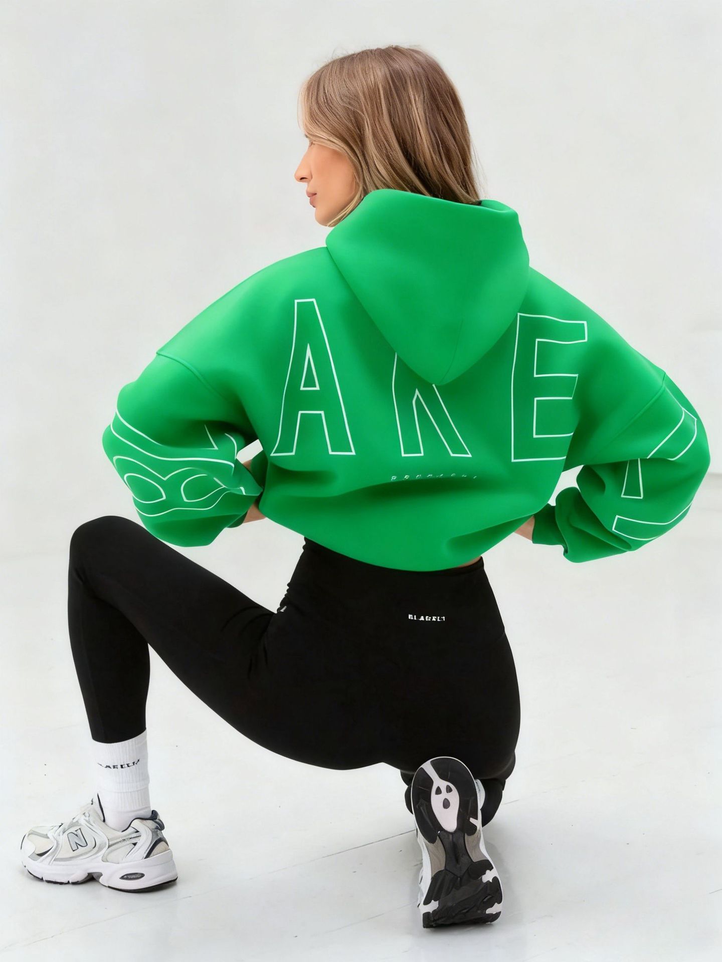 Women's Letter Print Hooded Sweatshirt