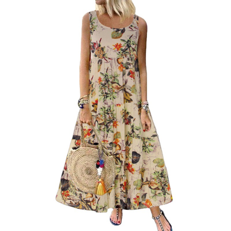 Women's Crewneck Tiered Cake Dress