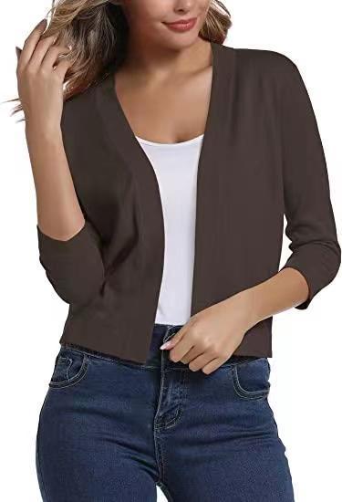 Women's Elegant Short Knit Cardigan Sweater