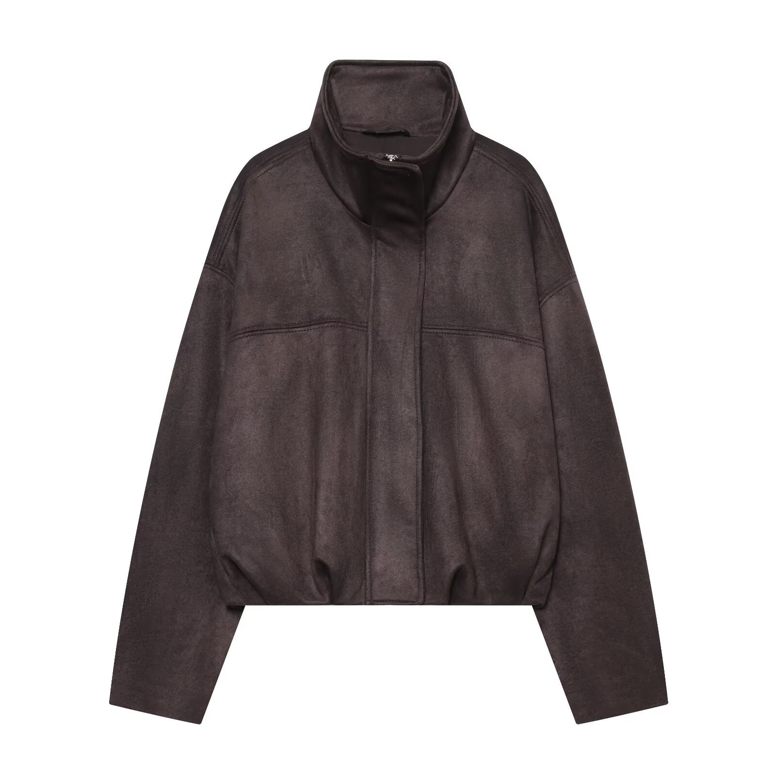 Women's Batwing Sleeve Suede-Feel Casual Jacket