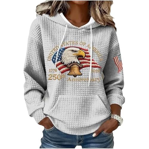 Women's Eagle Print Casual Hoodie