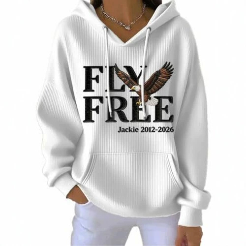 Women's Free Letter Eagle Print Casual Sweatshirt