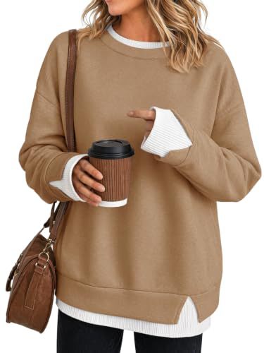 Women's Faux-Layer Loose Casual Long-Sleeve Sweatshirt