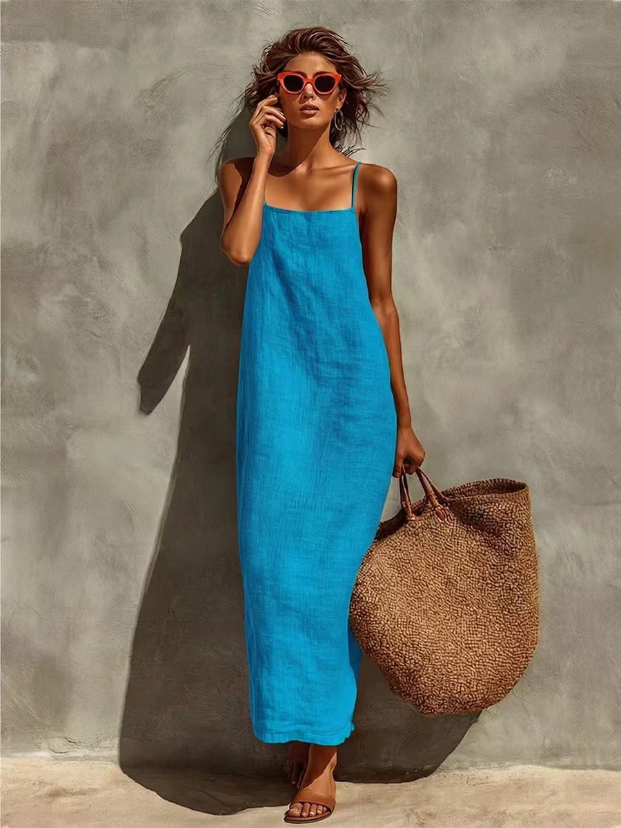 Bohemian Square Neck Cami Dress