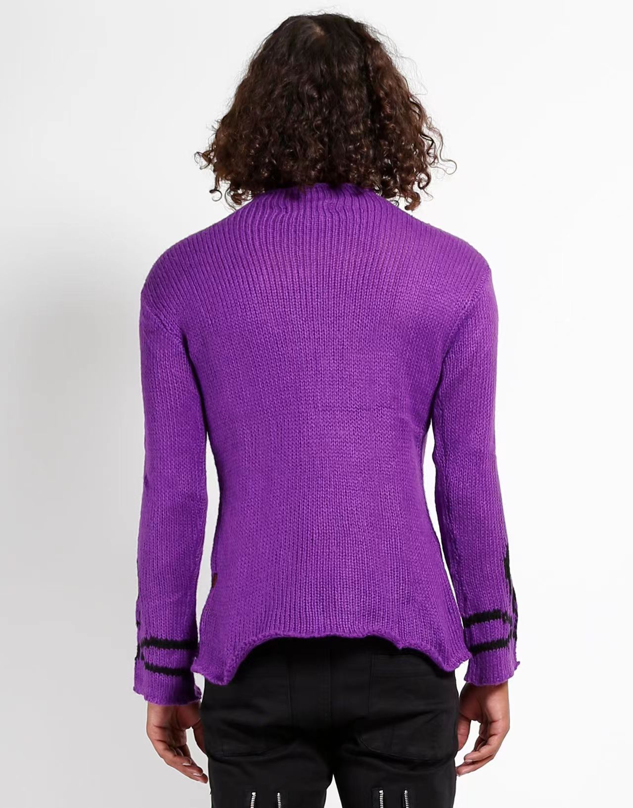 Women's Skull Graphic Long Sleeve Knit Sweater