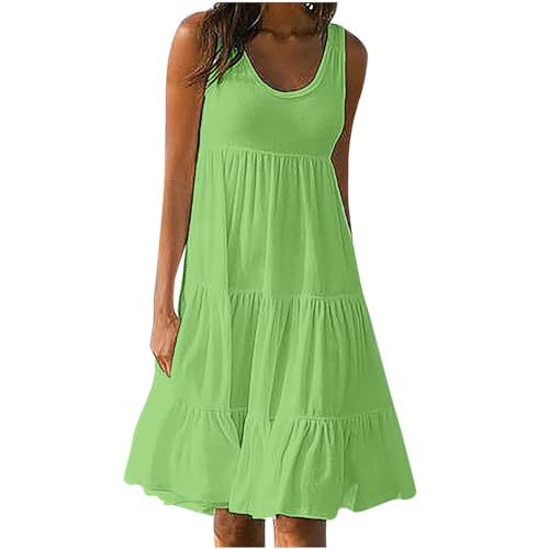 Women's Floral Print Ruched Bodycon Midi Dress Sleeveless Round Neck