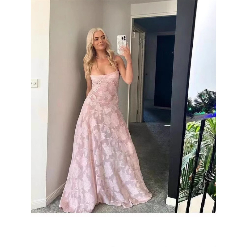 Women's Strapless Off-Shoulder Sleeveless Slip Dress
