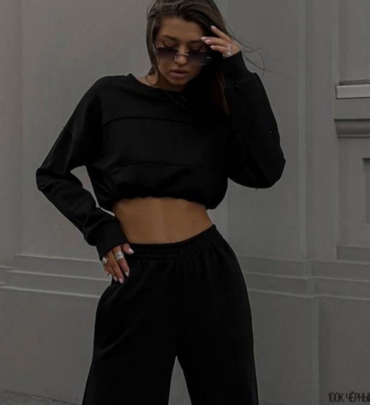 Women's Two-Piece Hoodie and Pants Set Casual Streetwear