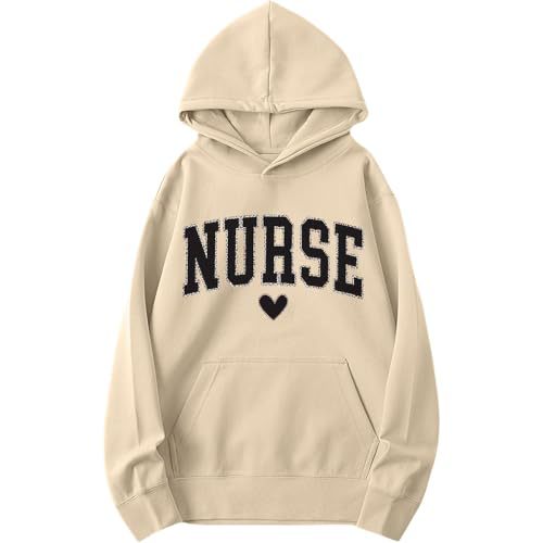 Women's Nurse Heart Print Casual Sweatshirt