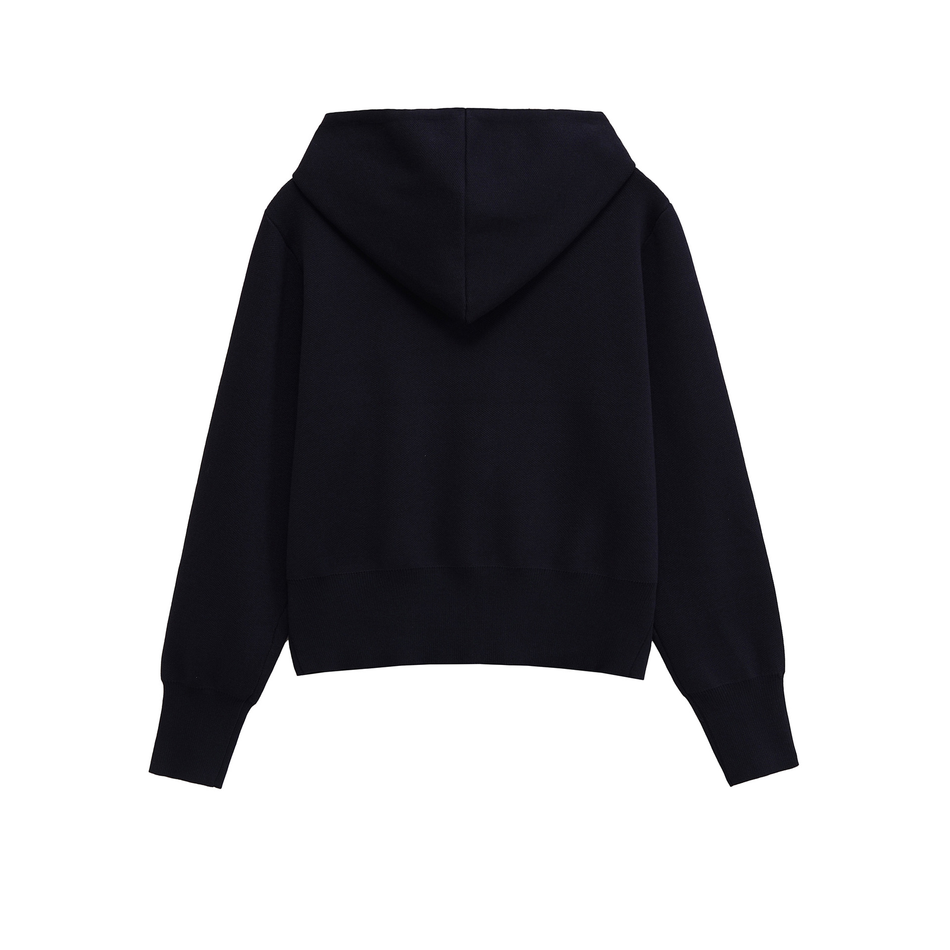 Women's Casual Hooded Button-Up Jacket Solid Color Slim Fit