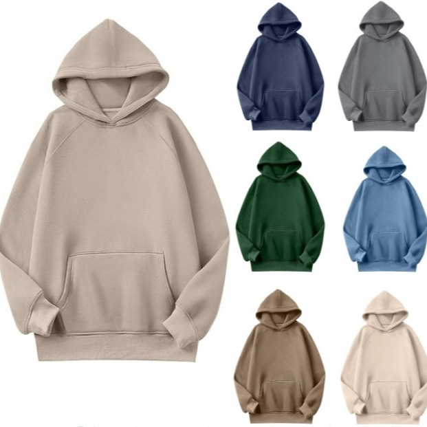 TUME Women's Hooded Pullover Sweatshirt Solid Color