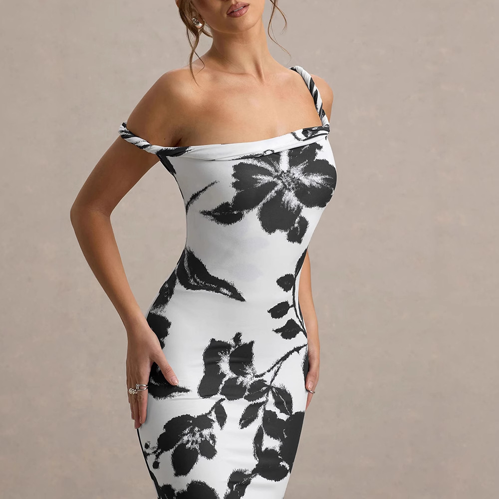 Leopard Print Knot Cutout Bodycon Cami Dress