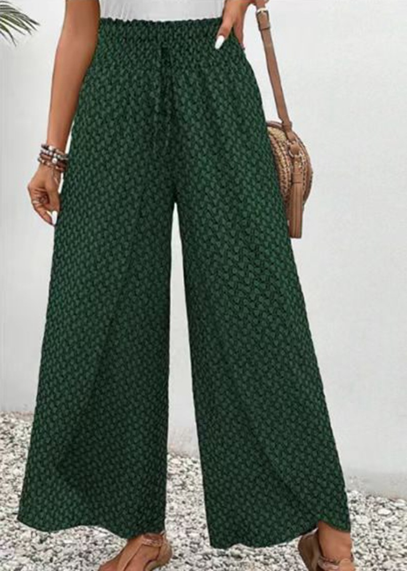 Women's Boho Wide-Leg Pants High Waist Loose Fit