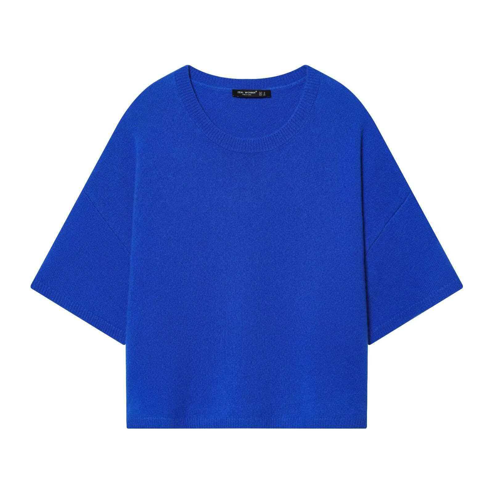 Women's Summer Crewneck Wide-Sleeve Knit Top