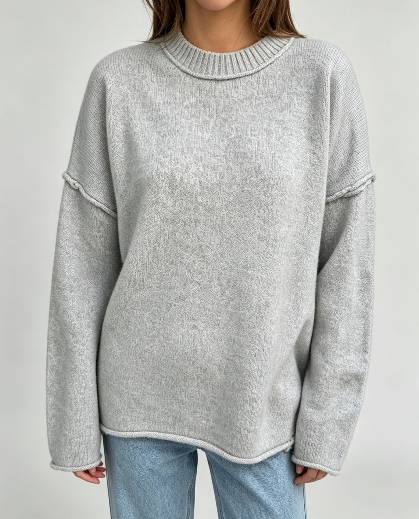Women's Oversized Pullover Sweater Loose Casual Knit Top