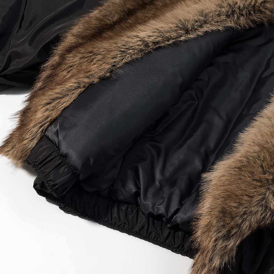 Women's Winter Loose Faux Fur Collar Jacket Coat