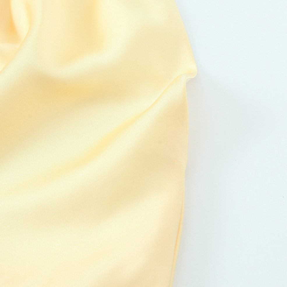 Satin Halter Neck Midi Dress Sleeveless Bodycon