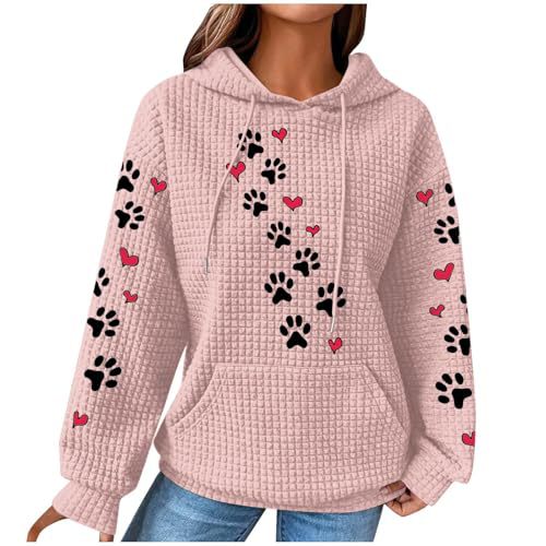 Women's Heart & Paw Print Hoodie