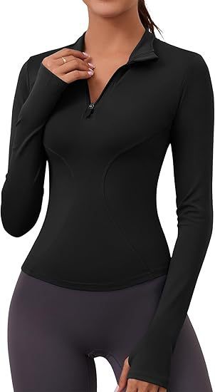 Women's Slim Fit Long Sleeve Zip-Up Solid Color Hoodie