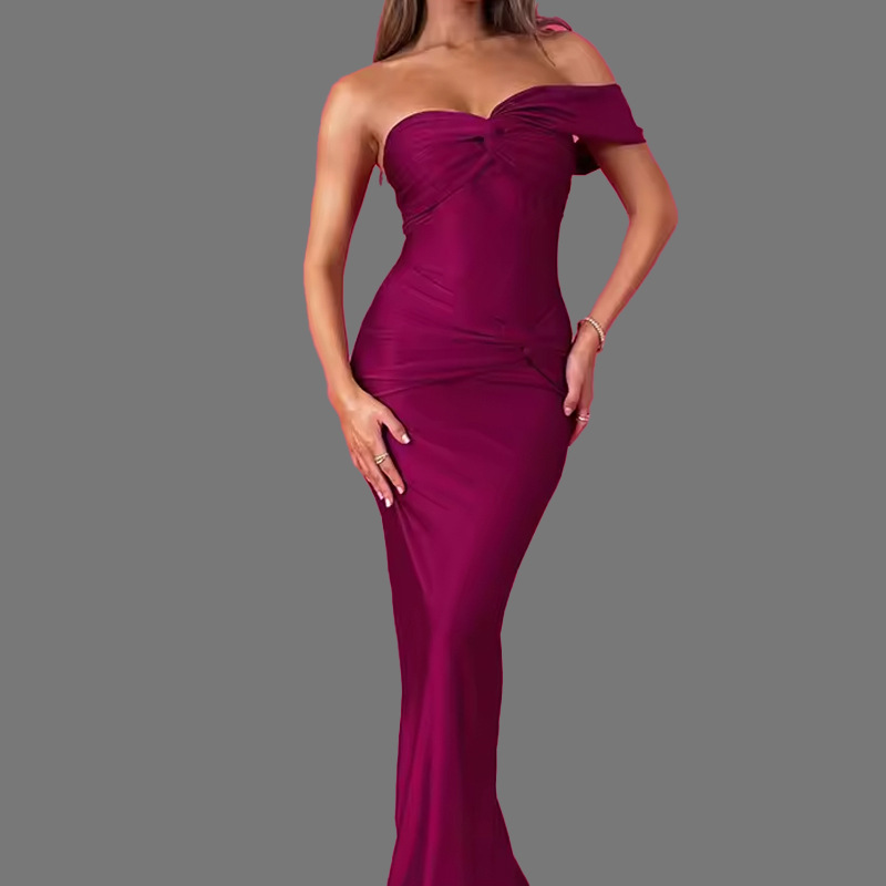 Women's Strapless Color-Block Bodycon Dress